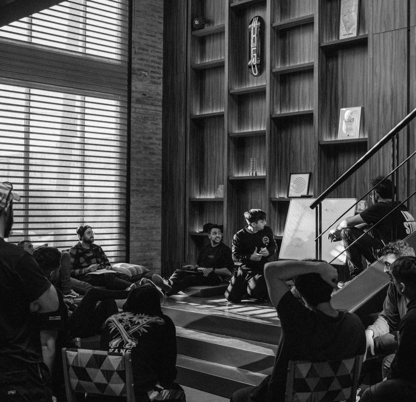 A group of people planning a new project