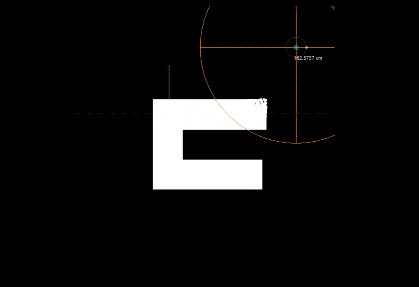 Gif showing how the particle effect works